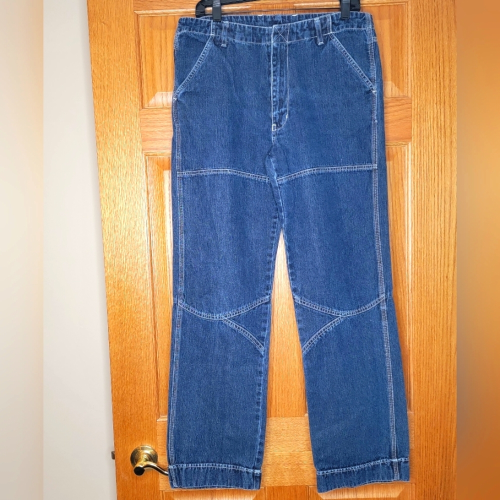 VTG Jordache Industrial Skater High Rise Jeans Mid Wash Juniors Sz 13/14